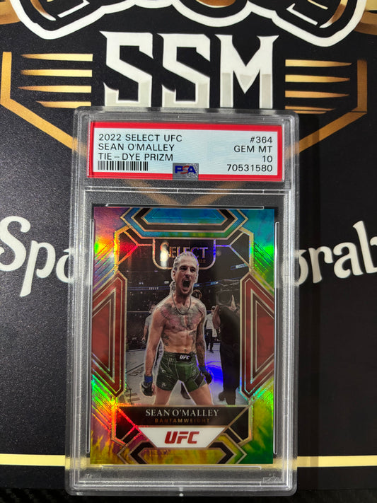 Sean O’Malley Tie Dye /25 PSA 10 Mezzanine 2022 Select